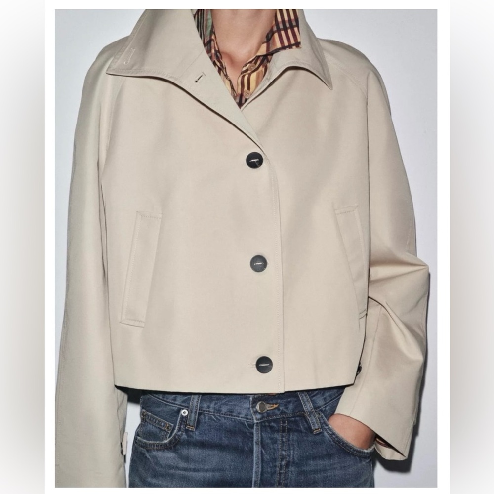 Zara Short Trench Coat Water Repellent